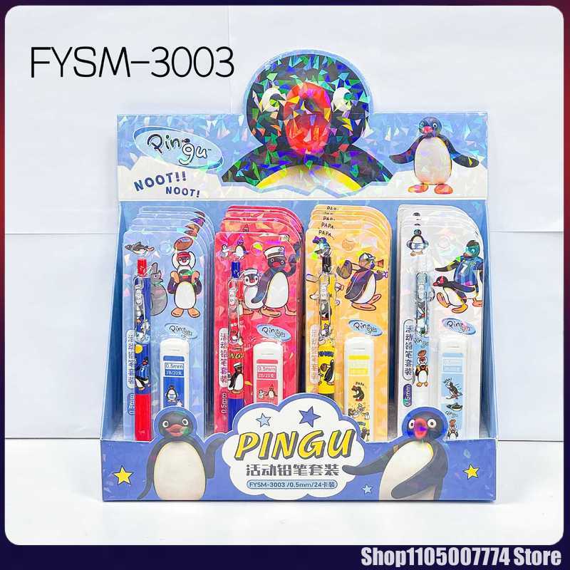 4/24pcs Kawaii Pingu 기계식 연필 세트 - Easy Cosplay Prop 리뷰 및 가격
